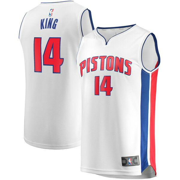 Maillot Detroit Pistons Homme Louis King 14 Association Edition Blanc